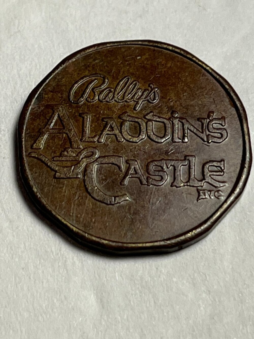 Vintage Bally's Aladdins Castle Token